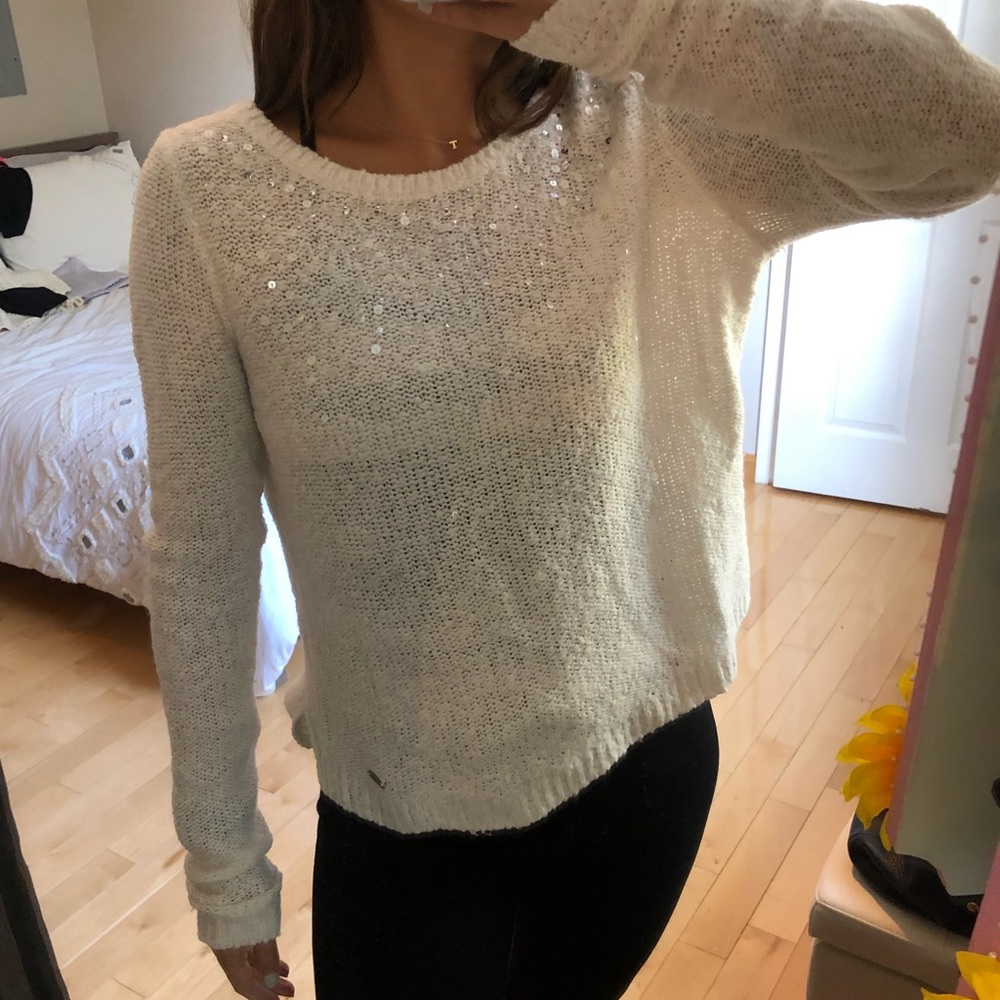 Cozy Sweater with cute embellishments!